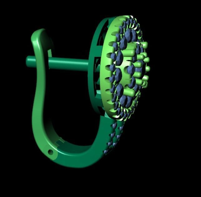 Earrings kt13 3D print model_13