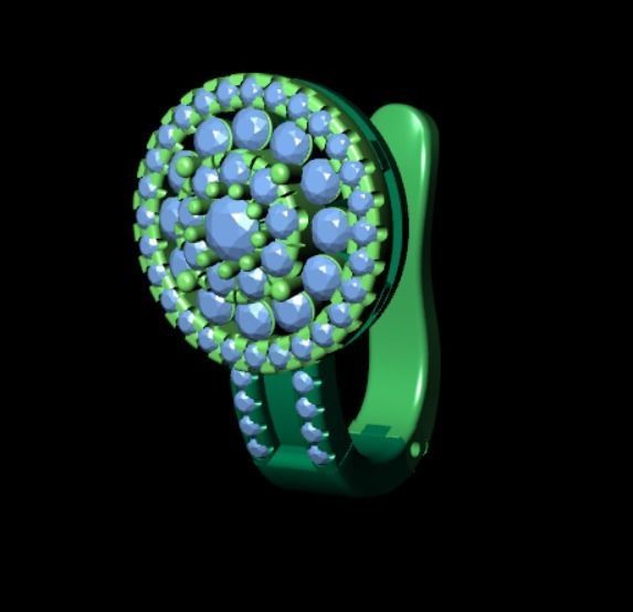 Earrings kt13 3D print model_8