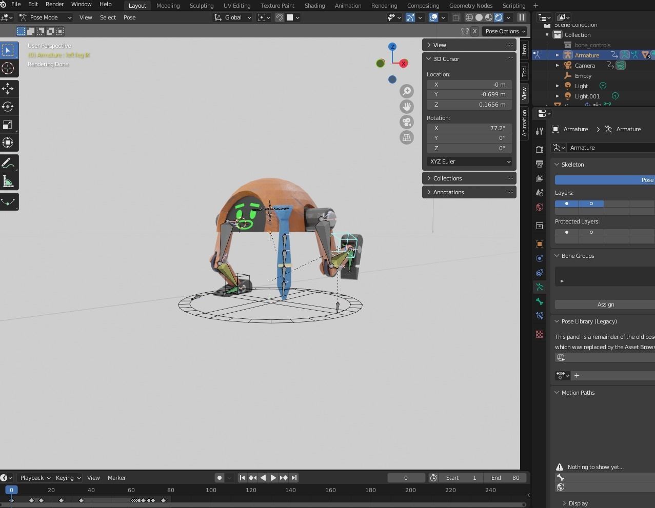 Low-Poly Boss Bot Low-poly 3D model_5