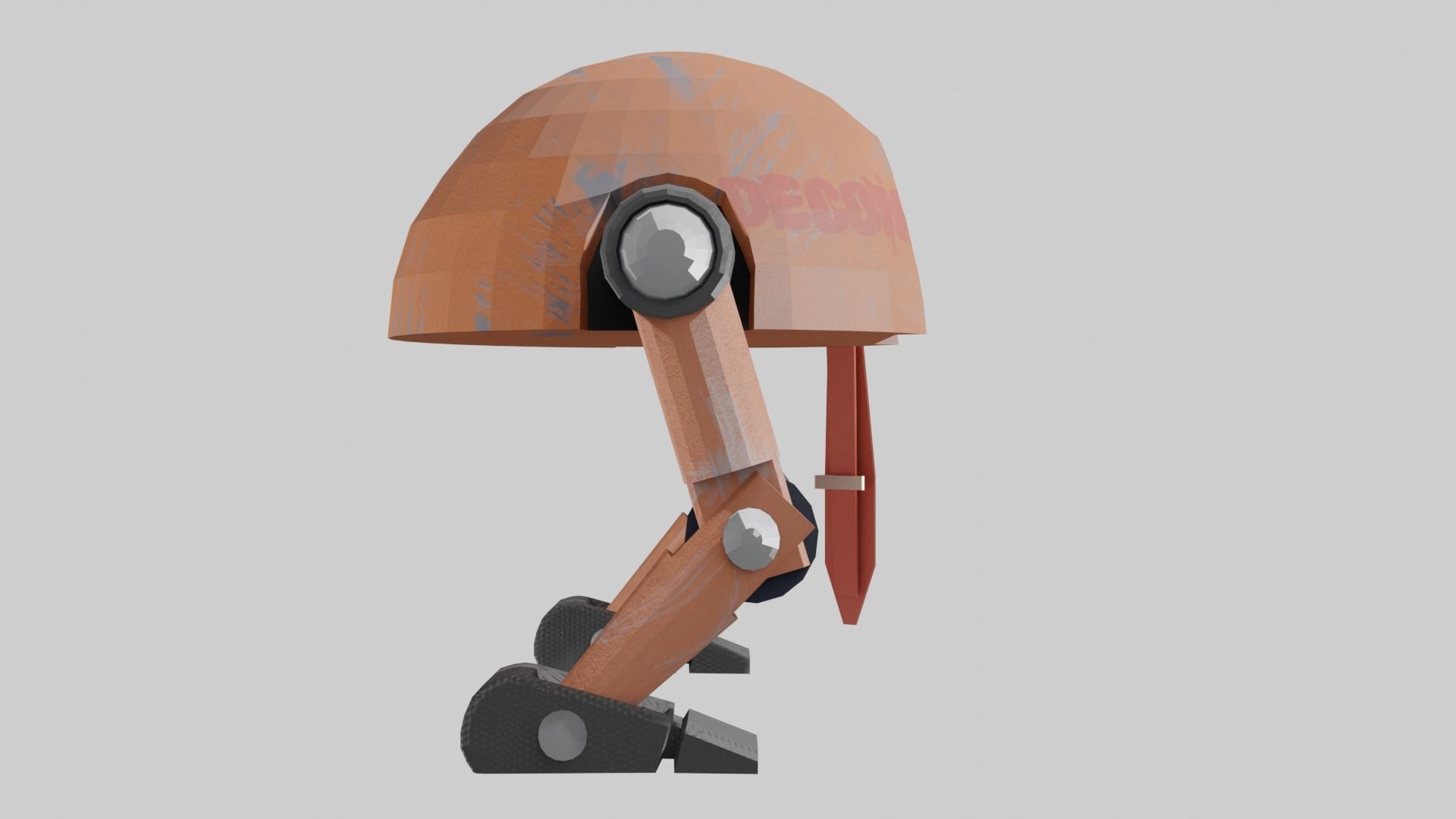 Low-Poly Boss Bot Low-poly 3D model_11