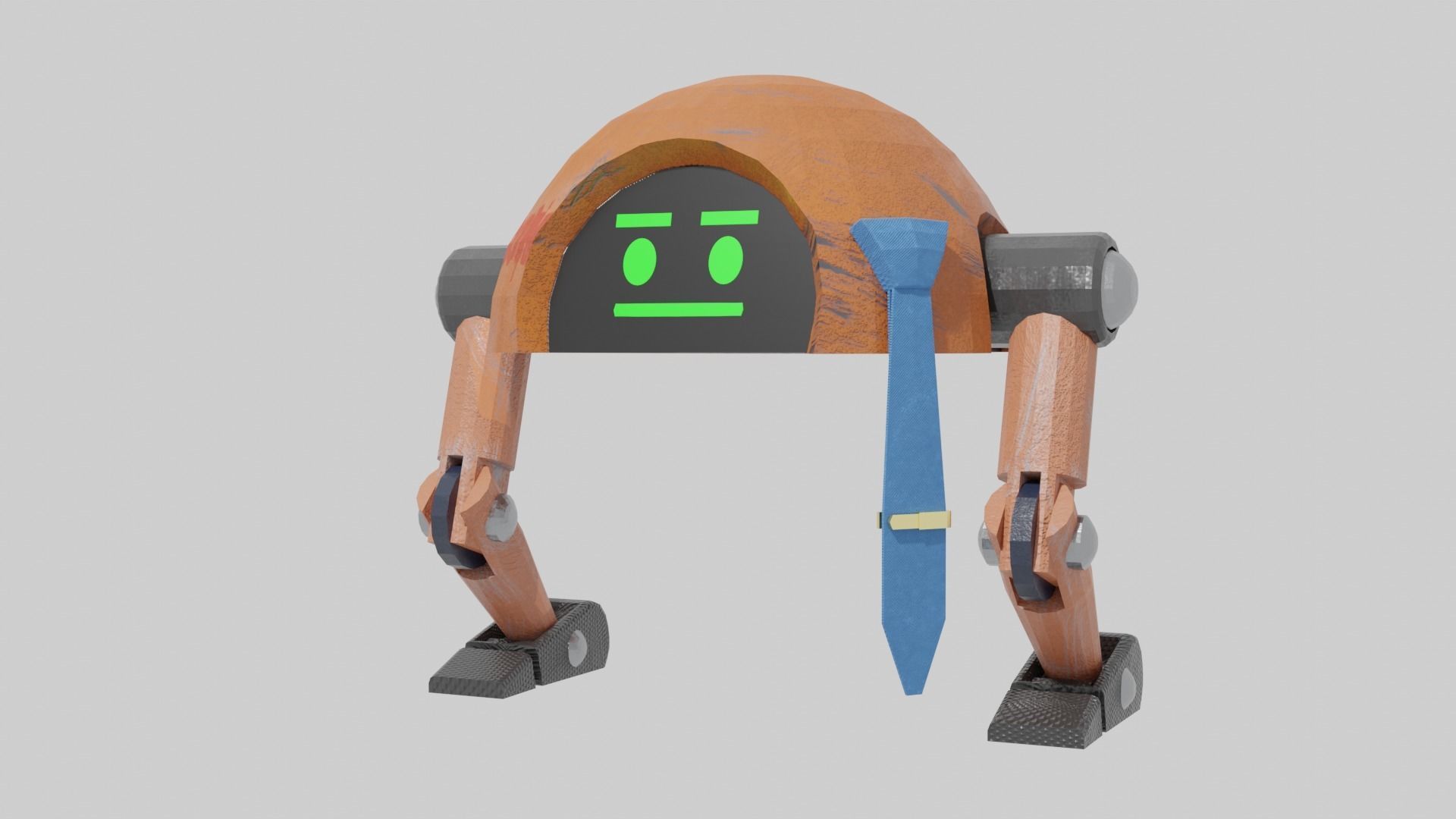 Low-Poly Boss Bot Low-poly 3D model_8