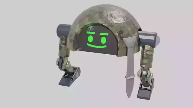Low-Poly Boss Bot Low-poly 3D model