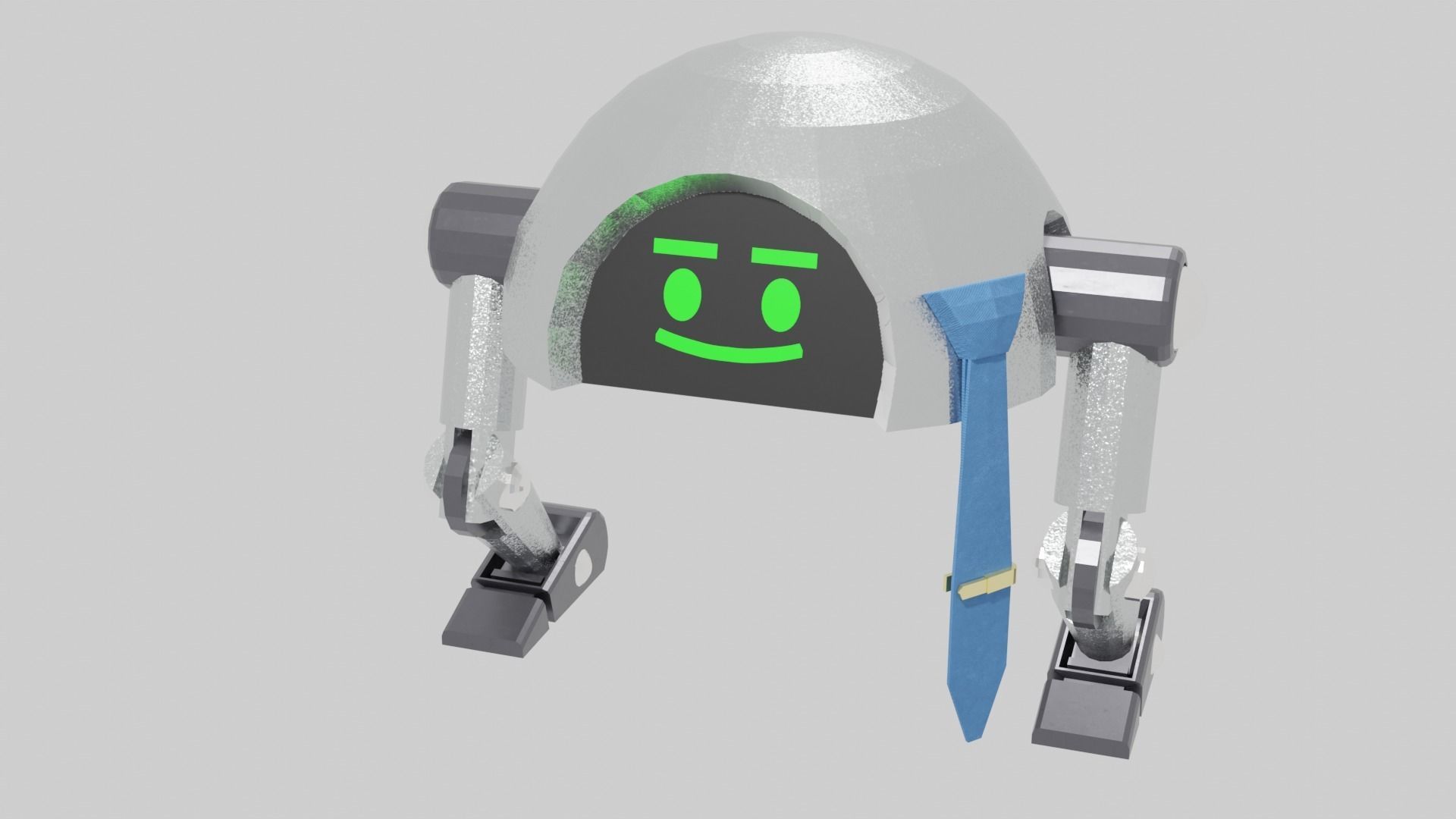 Low-Poly Boss Bot Low-poly 3D model_3