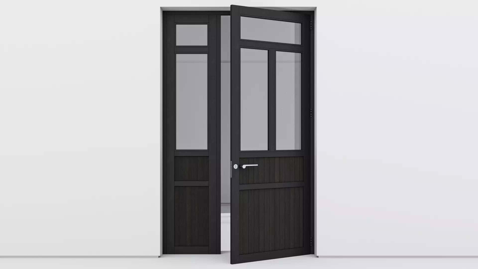 Aluminium door 184 3D model_0