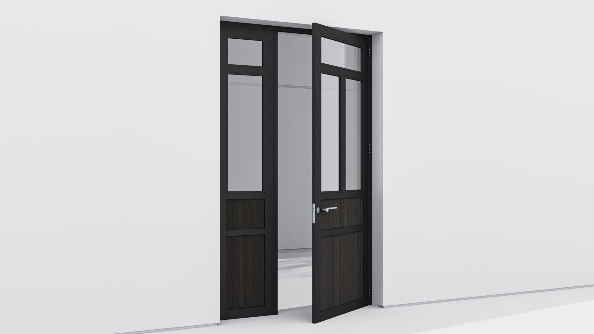Aluminium door 184 3D model_2