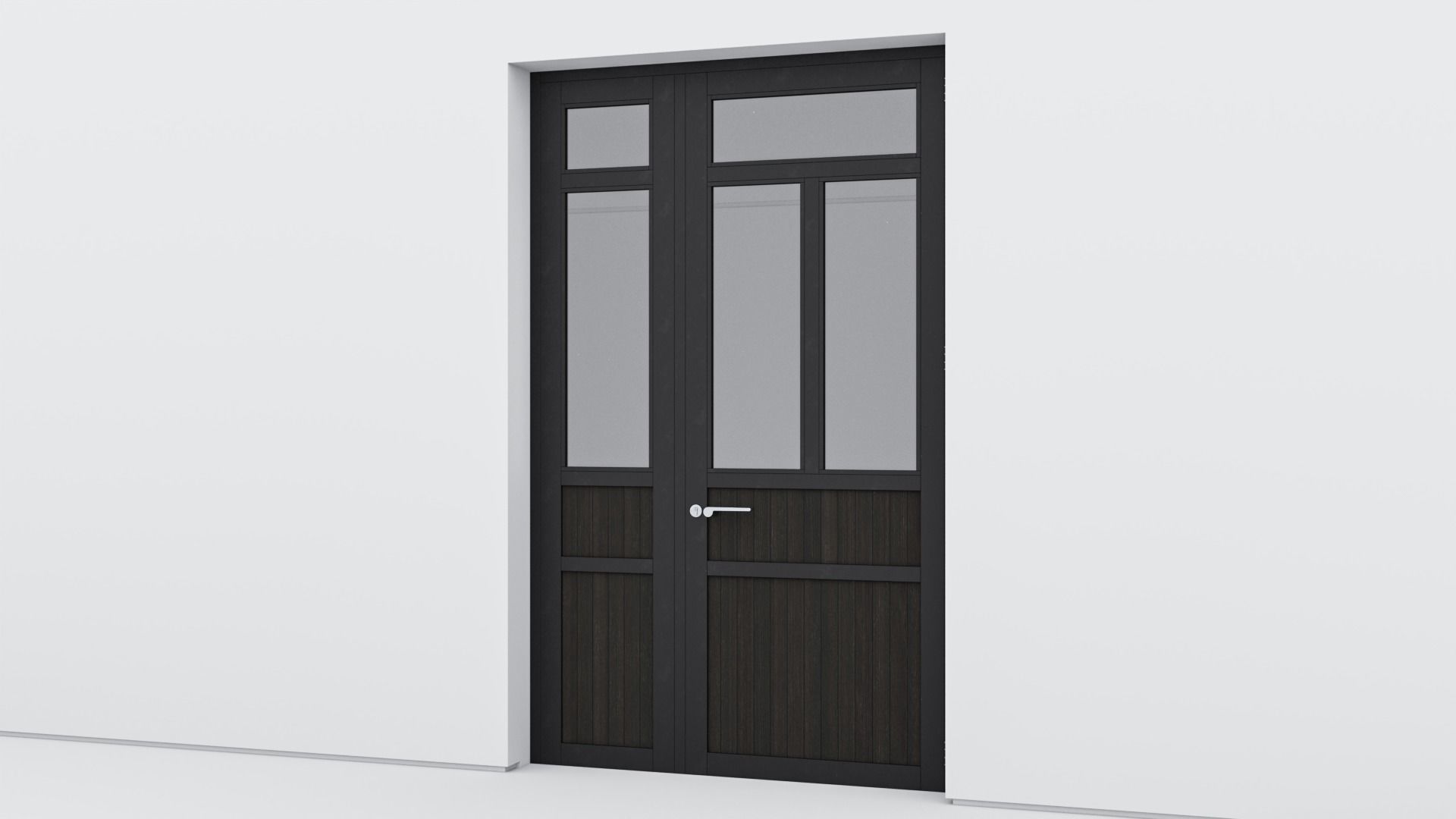 Aluminium door 184 3D model_3
