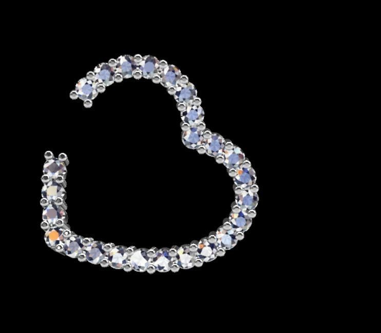 Earrings kt14 3D print model_13