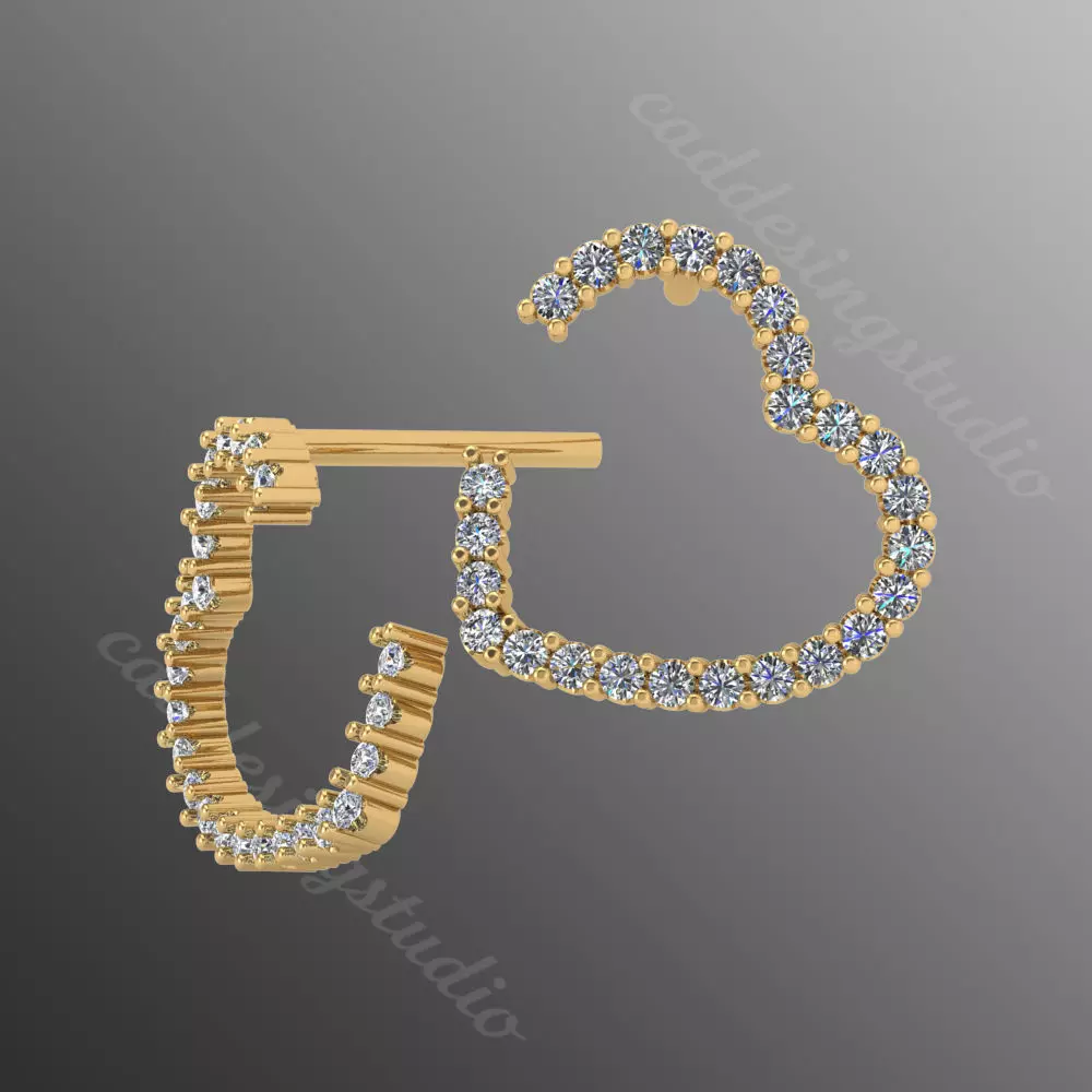 Earrings kt14 3D print model_0