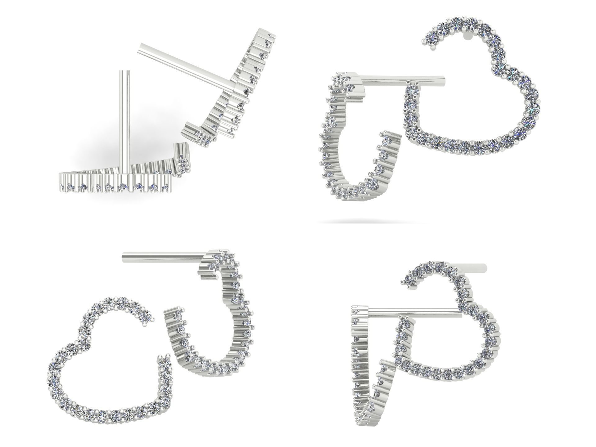 Earrings kt14 3D print model_5