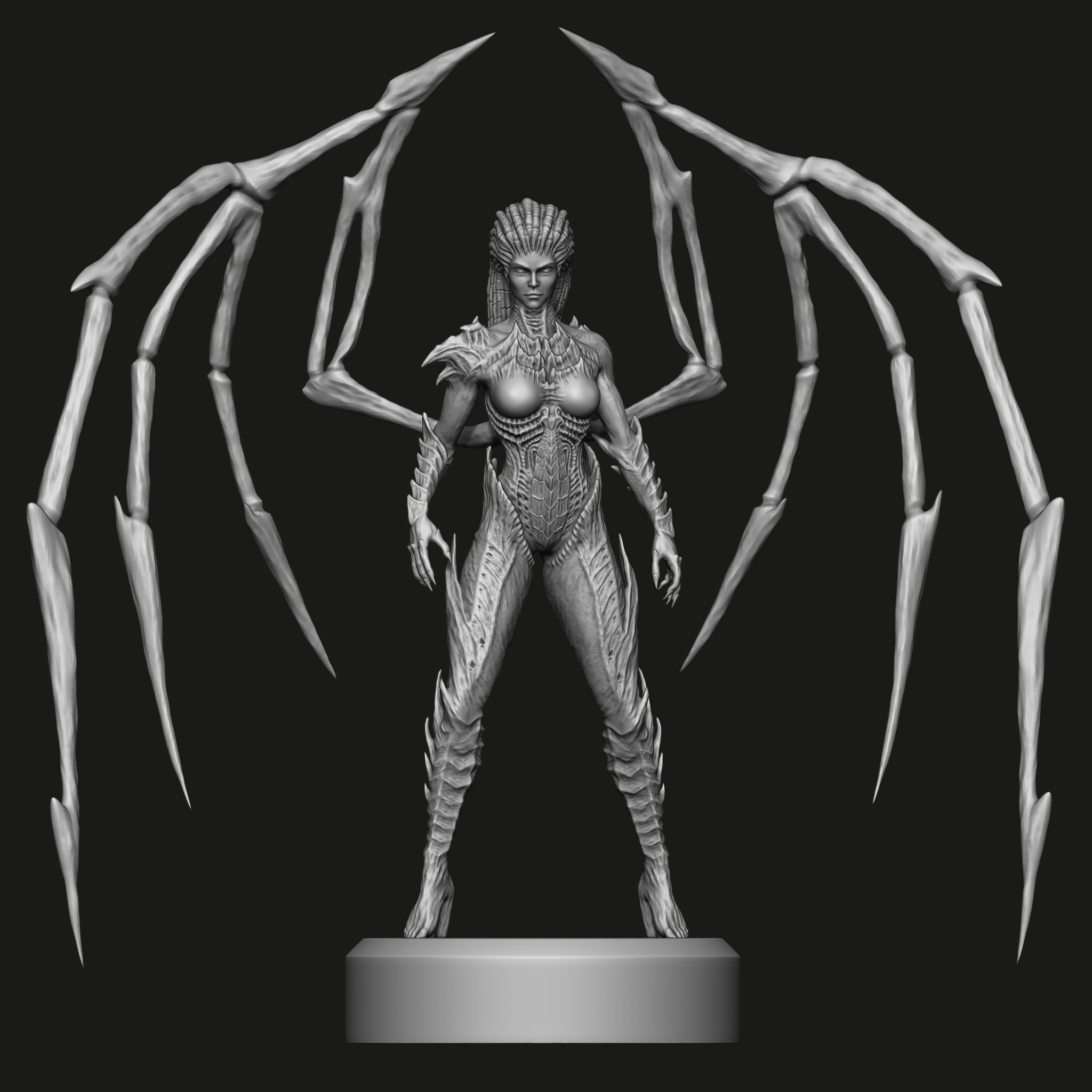 Queen of Blades Sarah Kerrigan Starcraft 3D print model 3D model 3D