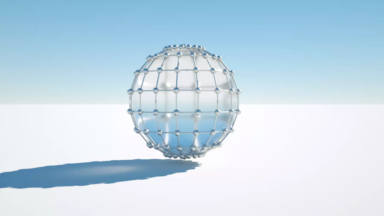 Sphere 1 glass ball Free 3D model_0