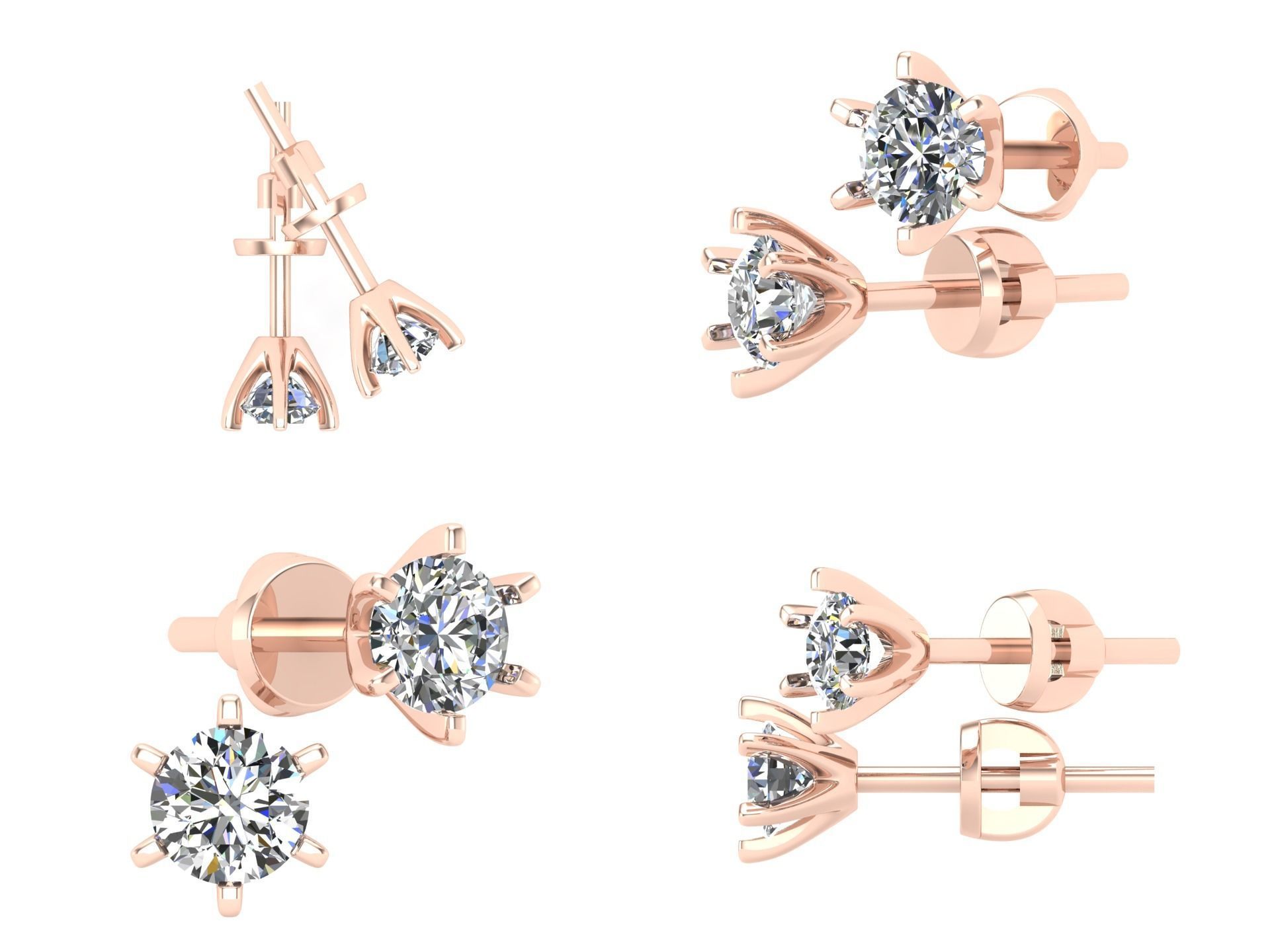 Earrings kt16 3D print model_5