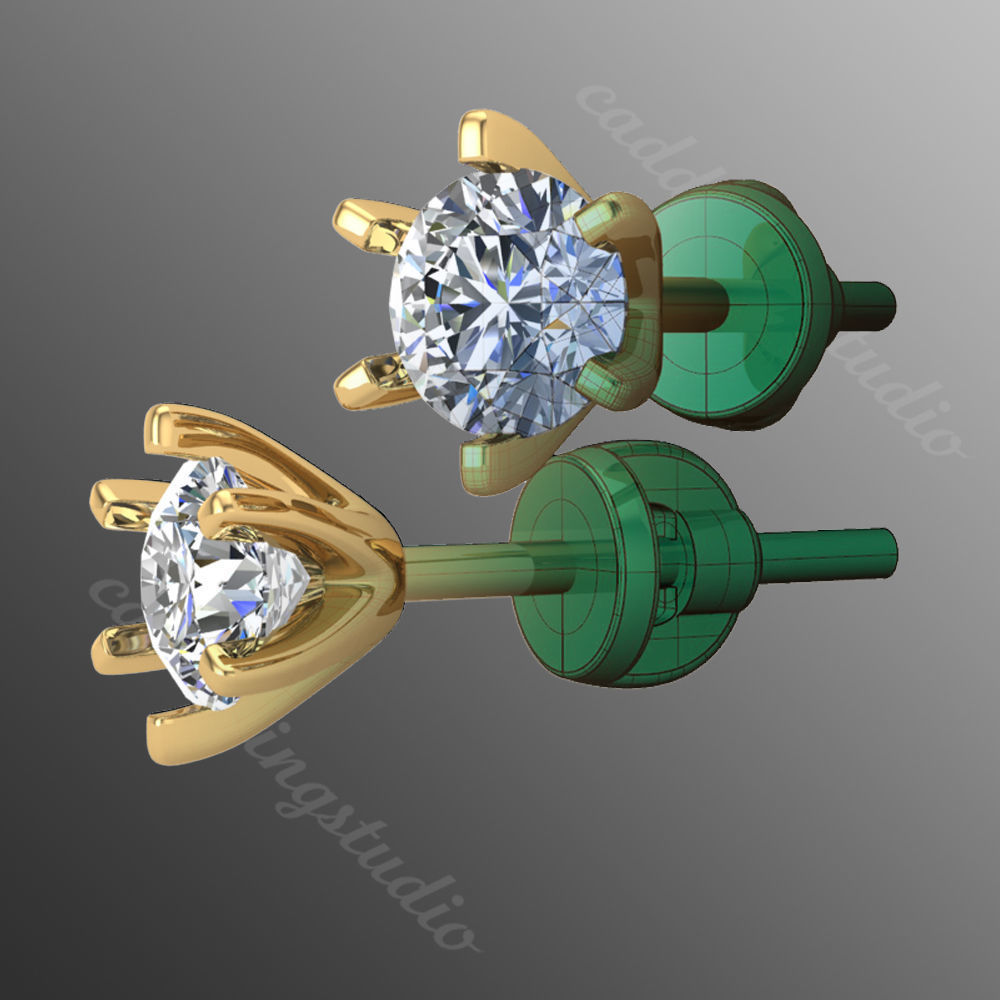 Earrings kt16 3D print model_1