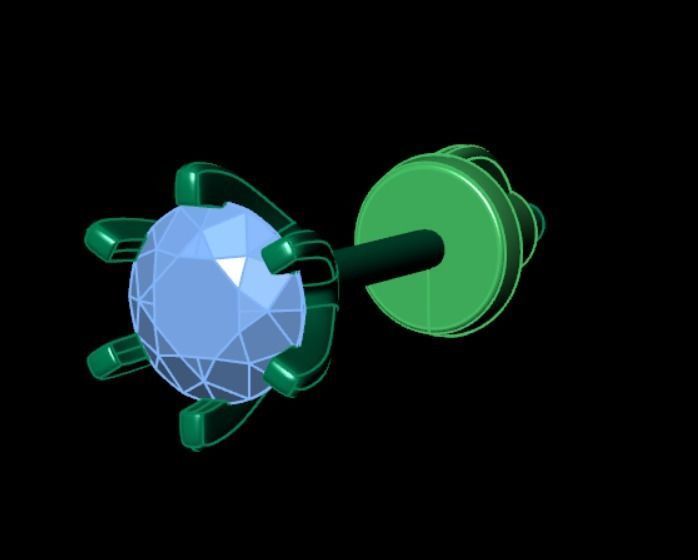 Earrings kt16 3D print model_10