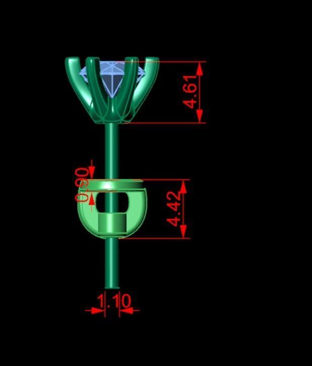 Earrings kt16 3D print model_6