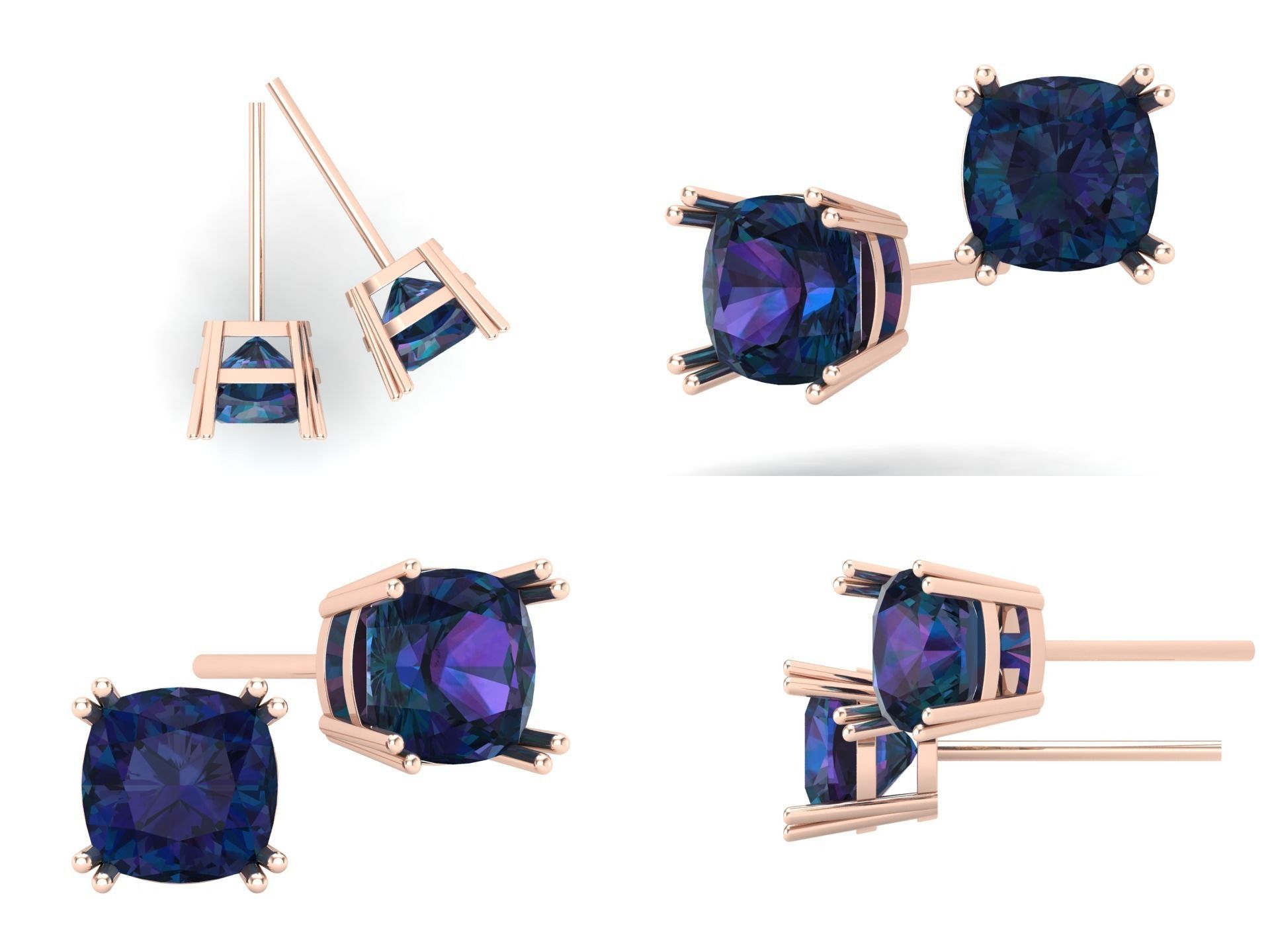 Earrings kt17 3D print model_5