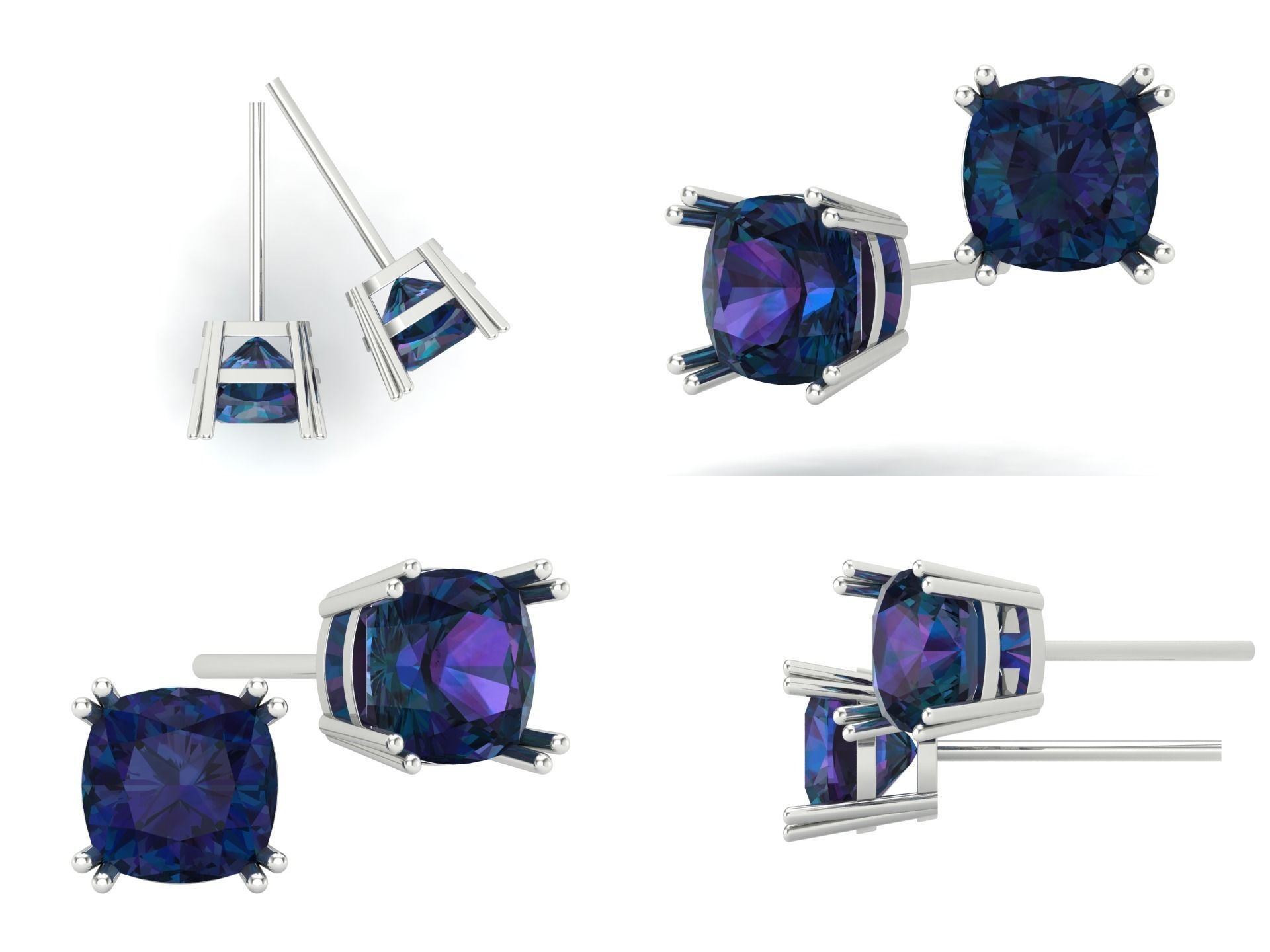 Earrings kt17 3D print model_3