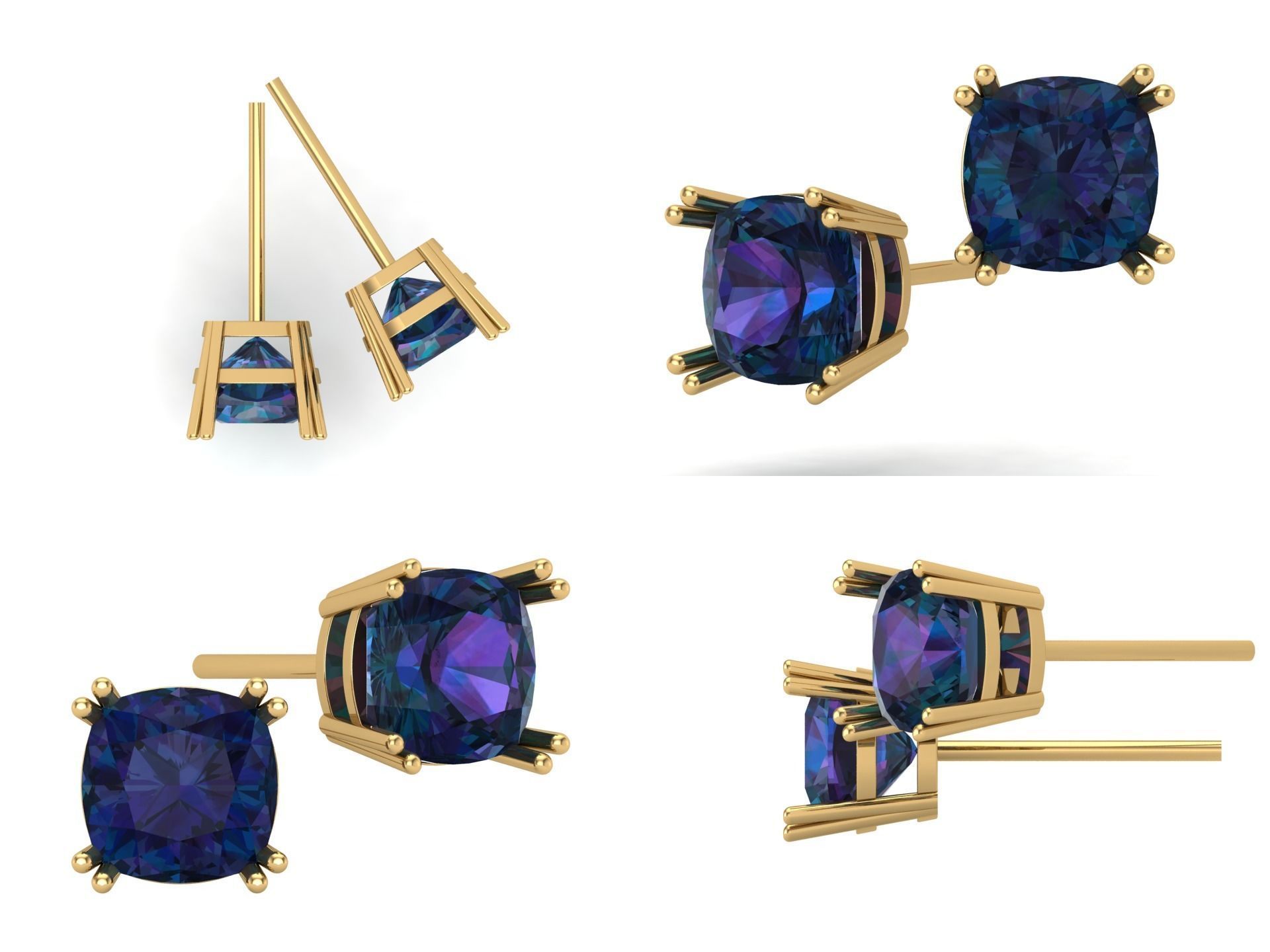 Earrings kt17 3D print model_4