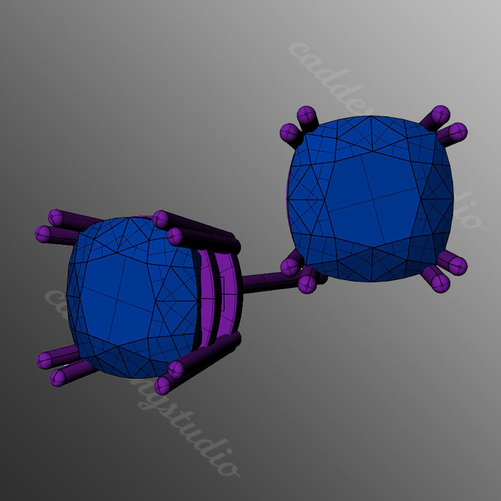 Earrings kt17 3D print model_2