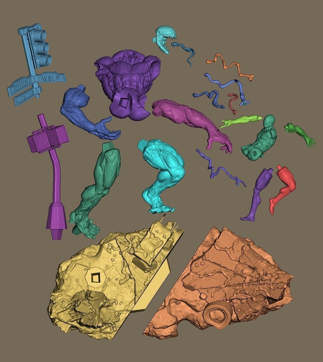 Venom vs Spiderman BlackSuite 3D print model_6