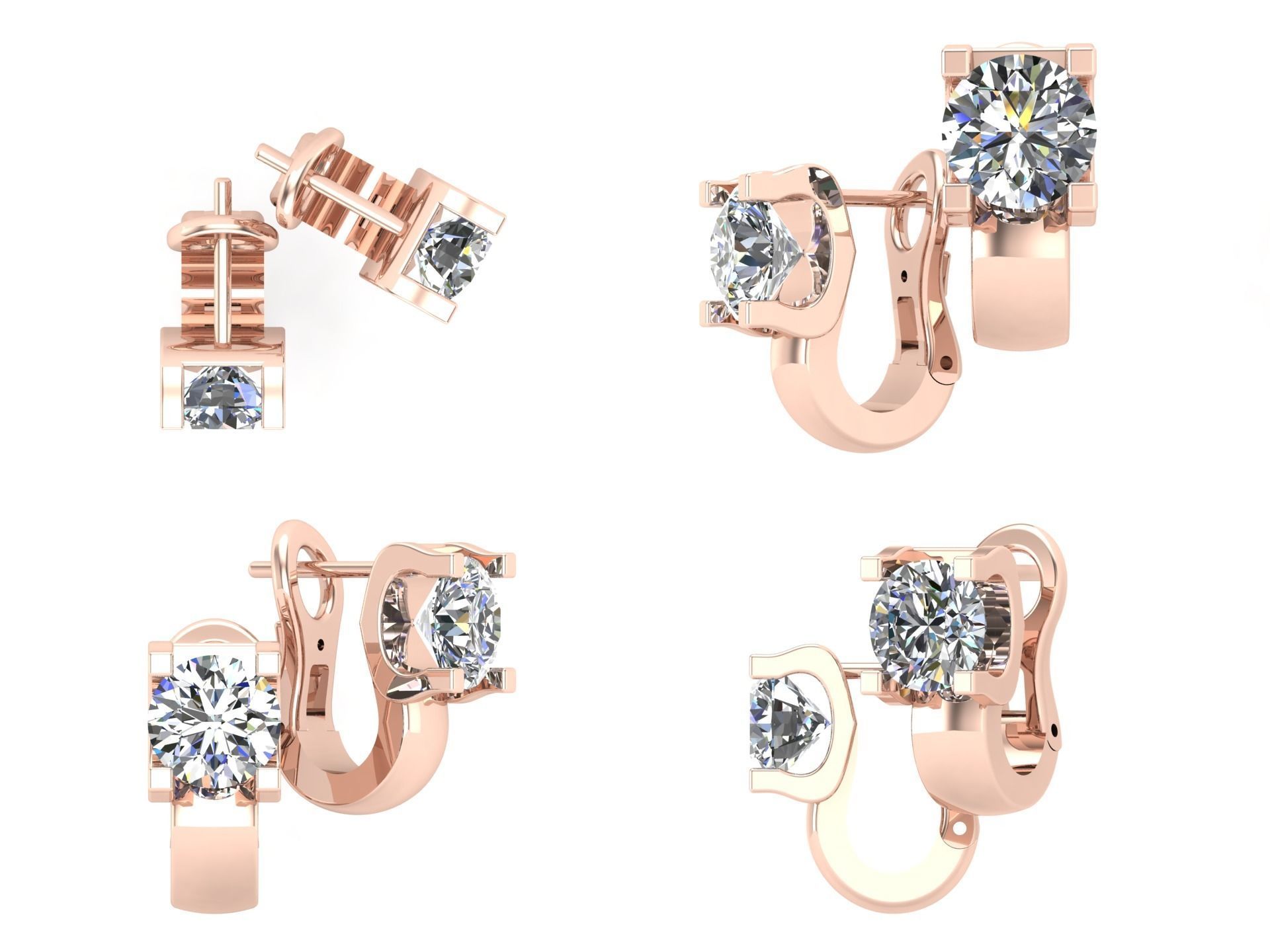 Earrings kt19 3D print model_5