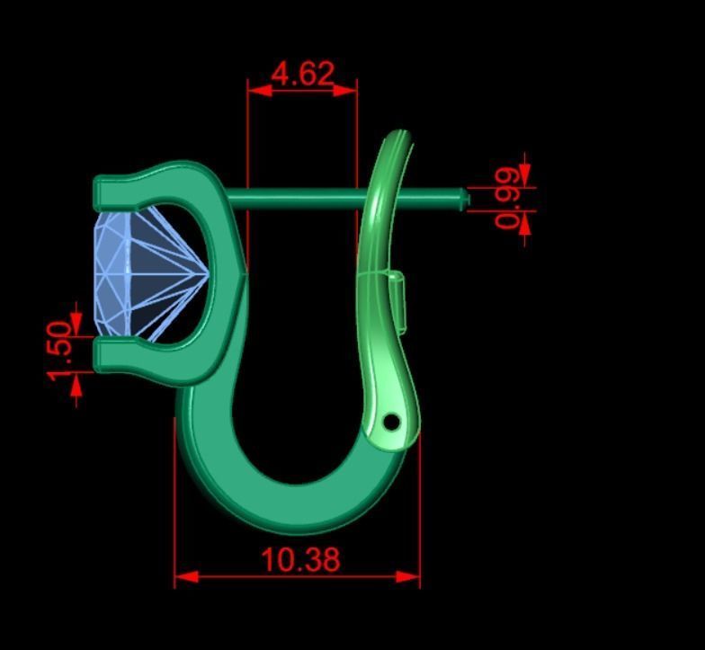 Earrings kt19 3D print model_10