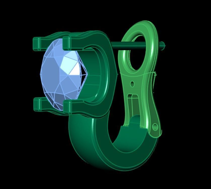 Earrings kt19 3D print model_8