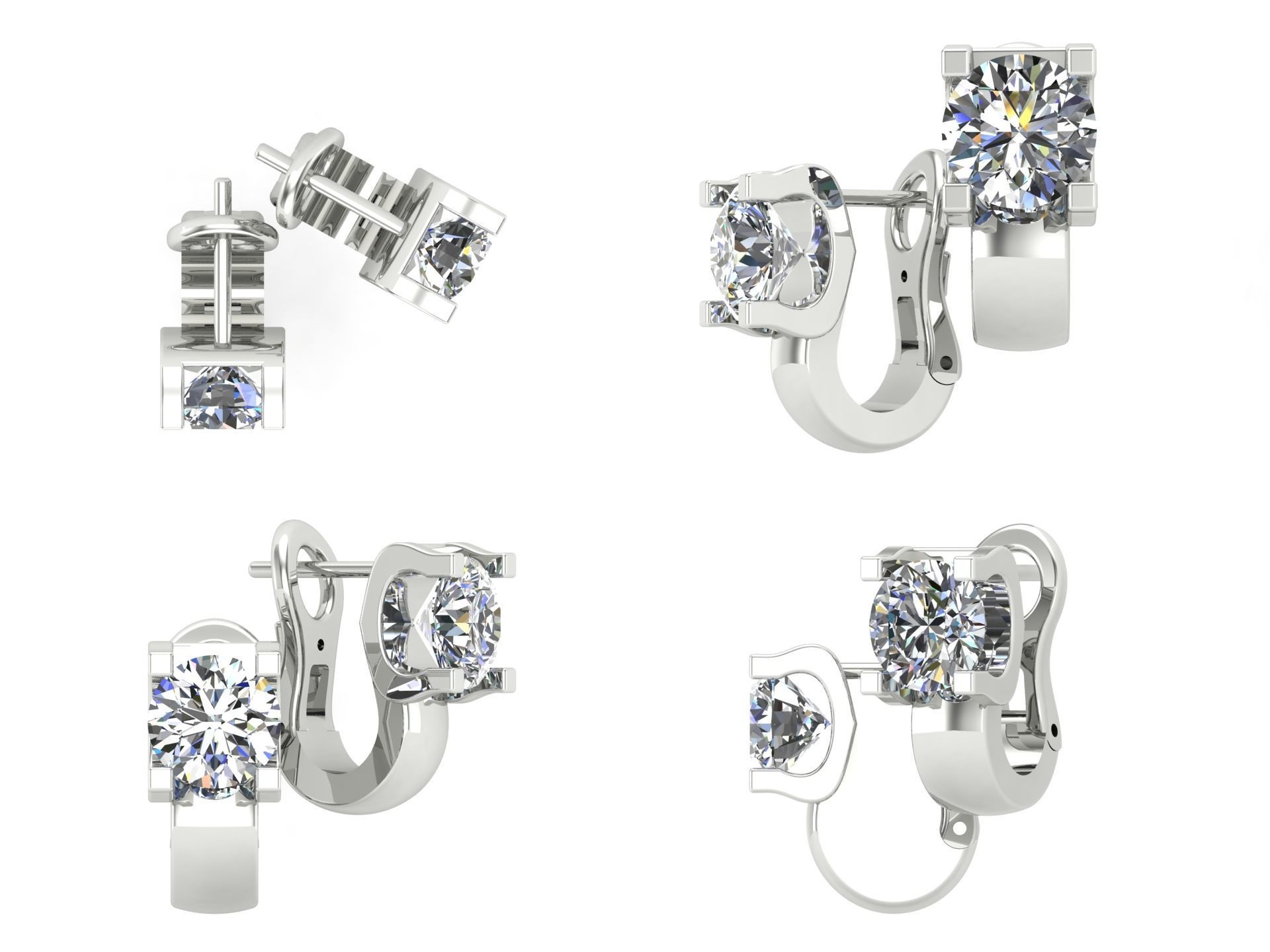 Earrings kt19 3D print model_3