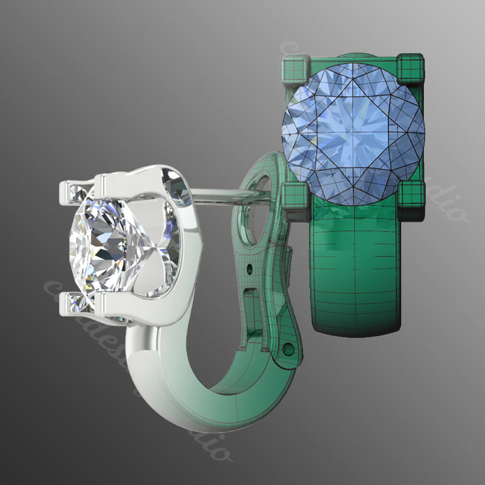 Earrings kt19 3D print model_1