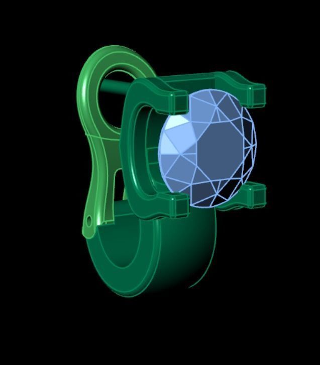 Earrings kt19 3D print model_11