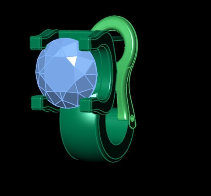 Earrings kt19 3D print model_9