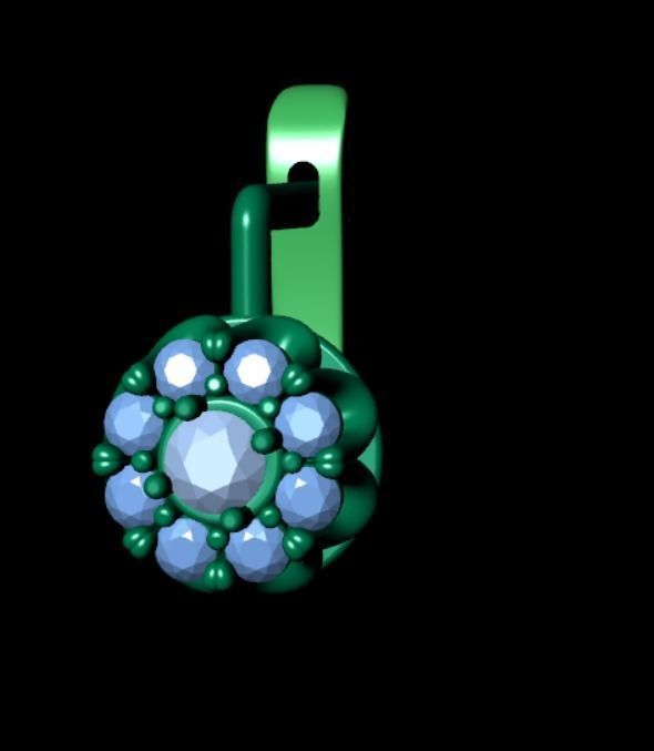 Earrings kt25 3D print model_9