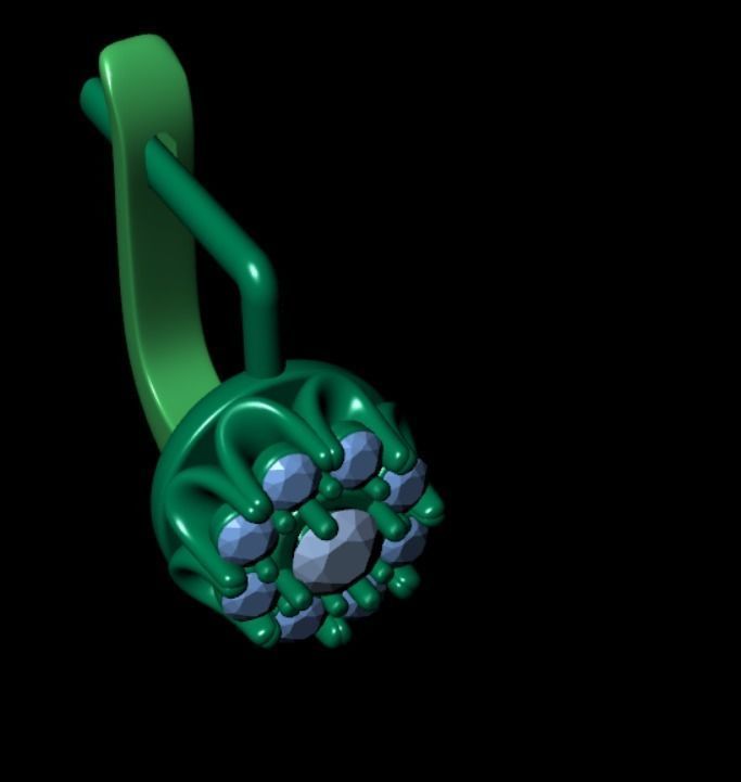 Earrings kt25 3D print model_11