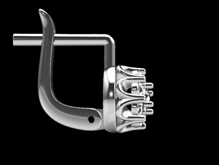 Earrings kt25 3D print model_15