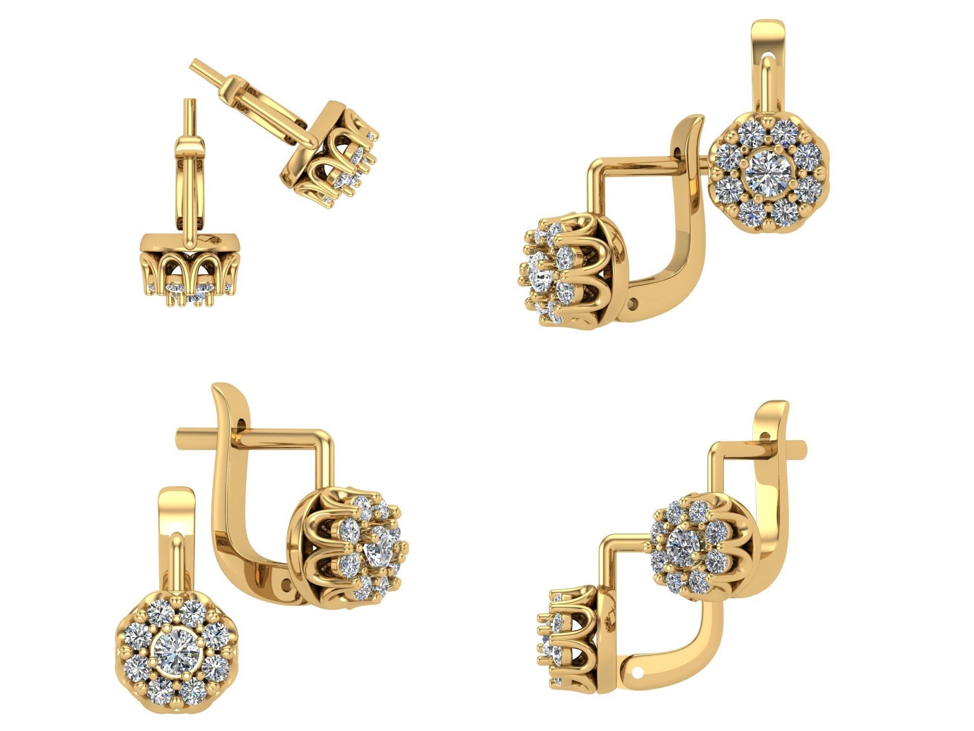 Earrings kt25 3D print model_5