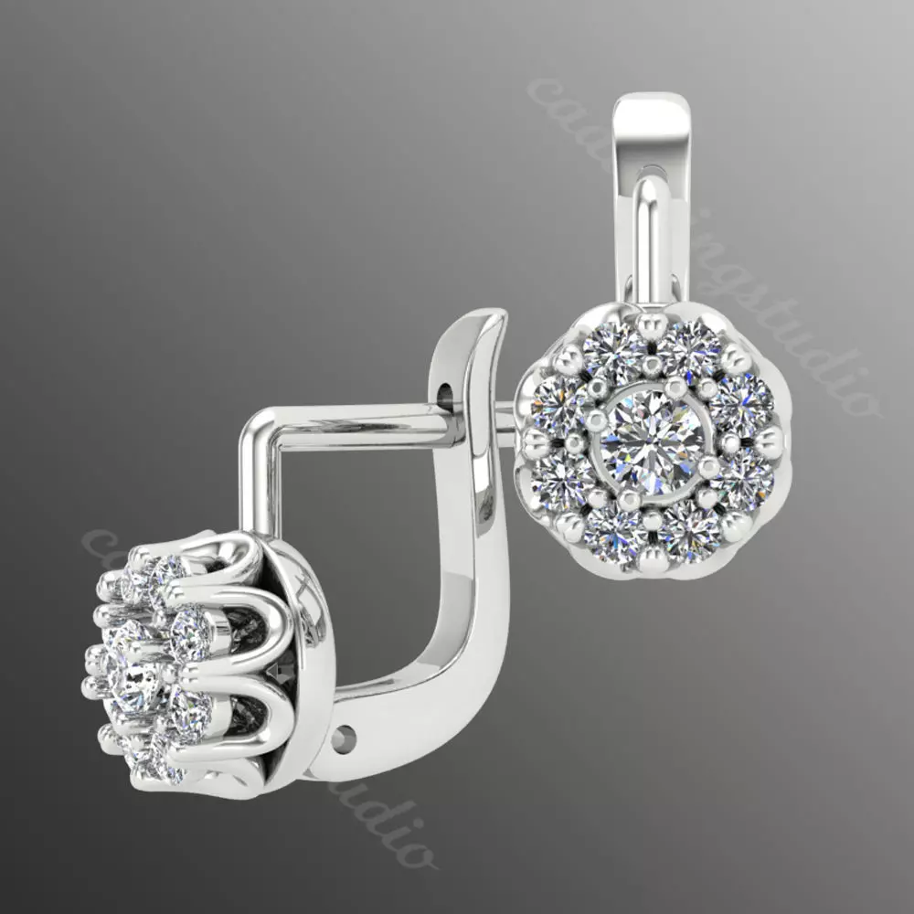 Earrings kt25 3D print model_0