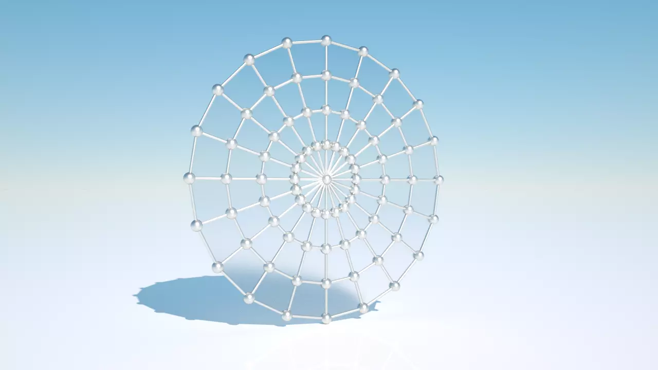 Disk - 1 spider web Free 3D model_0