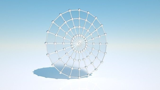 Disk - 1 spider web Free 3D model