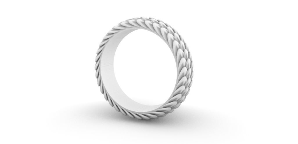 ring scales 3D print model_2