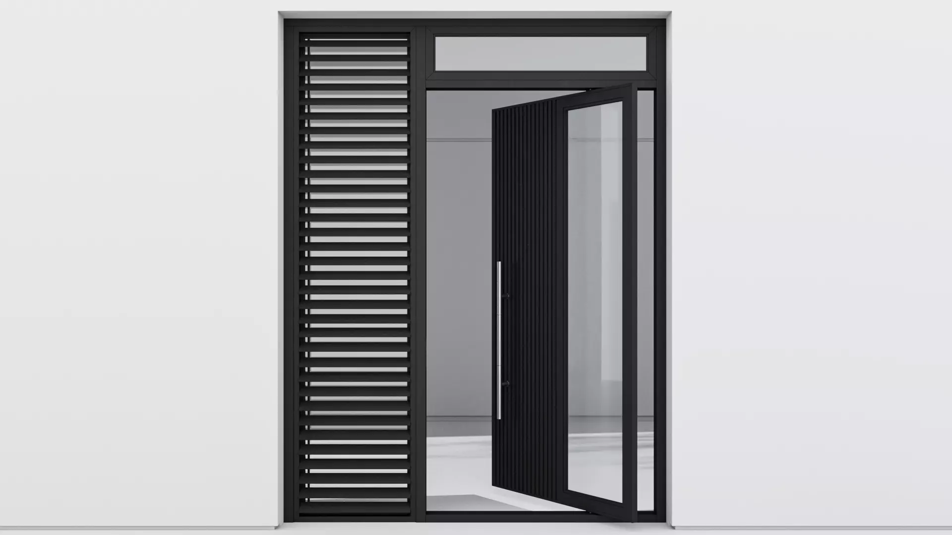 Aluminium door 185 3D model_0