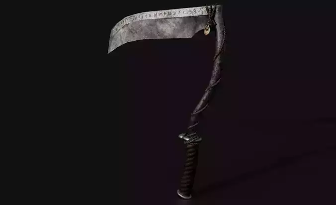 Witchs Hand Scythe Low-poly 3D model