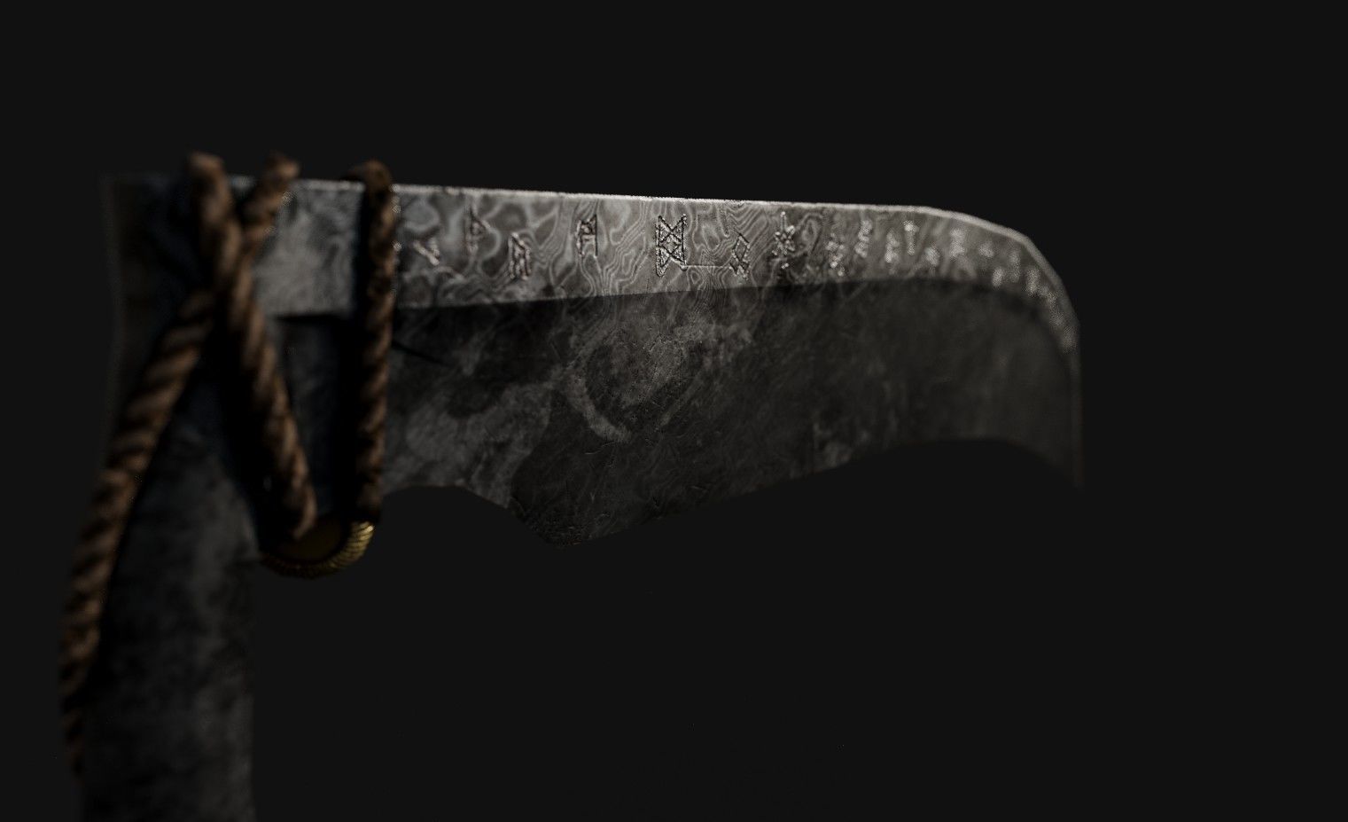 Witchs Hand Scythe Low-poly 3D model_4