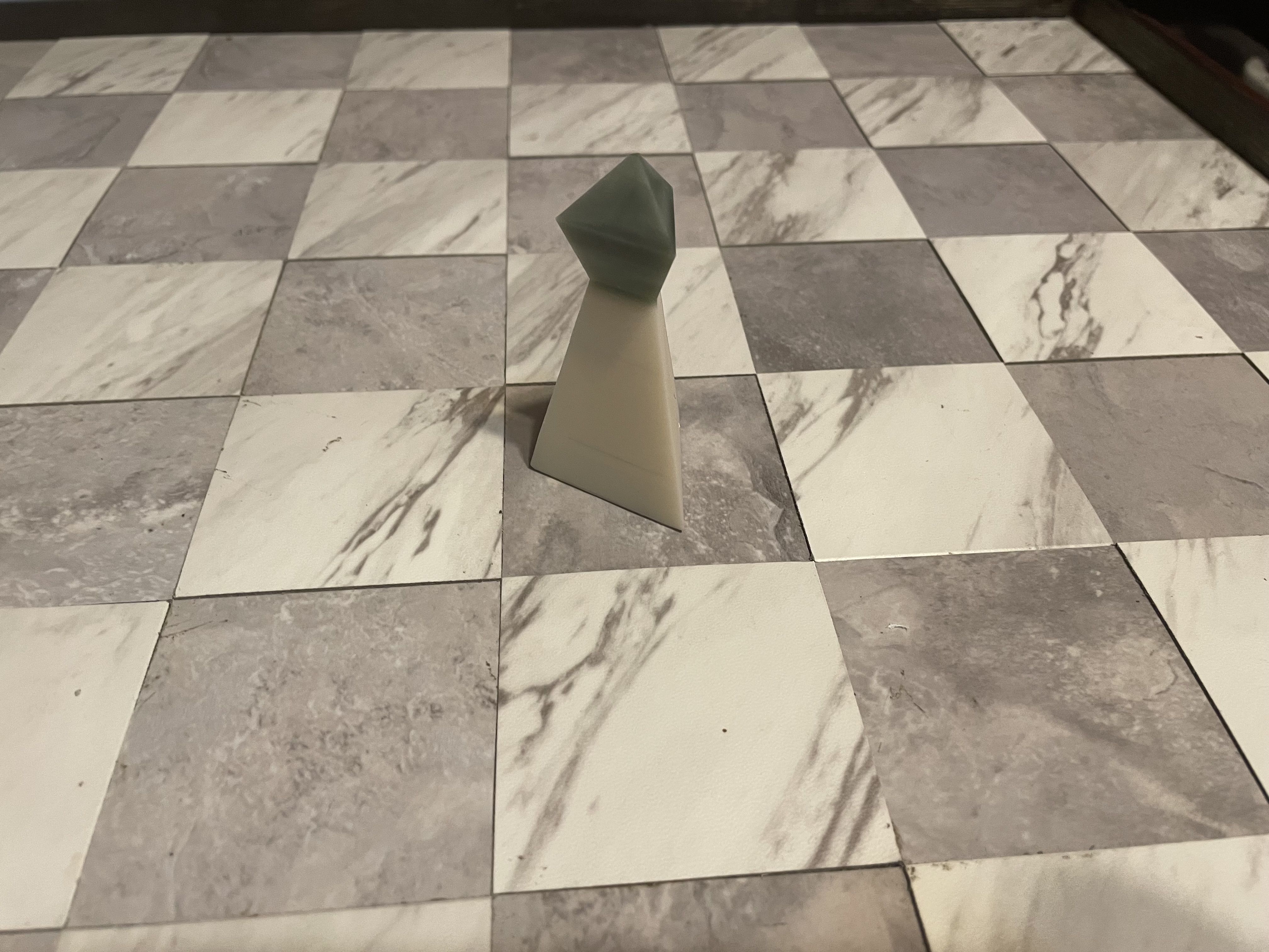 T1-Pawn crystal necktie Free 3D print model_3