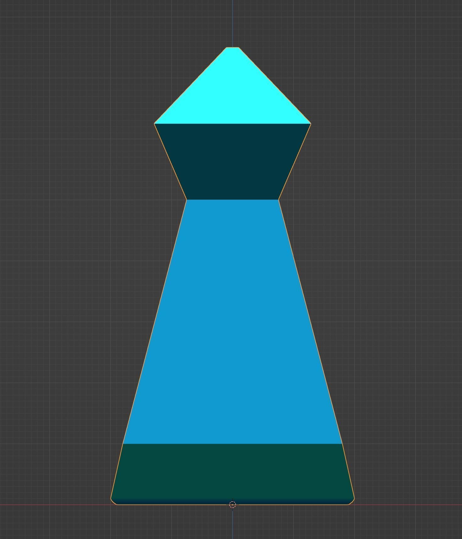 T1-Pawn crystal necktie Free 3D print model_1