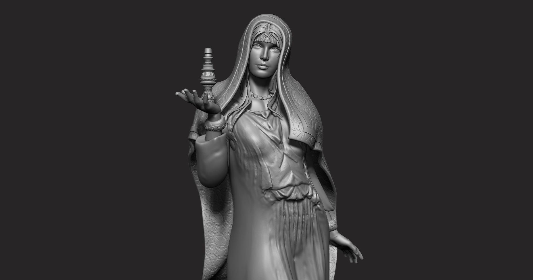 sarracen queen 3D print model_5