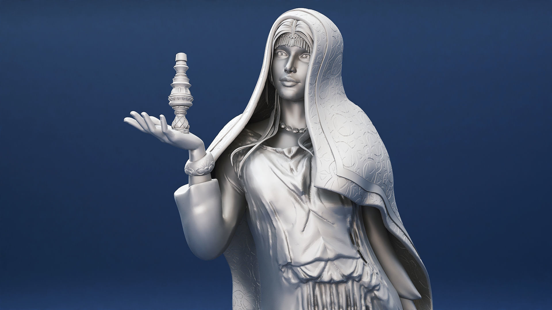sarracen queen 3D print model_1