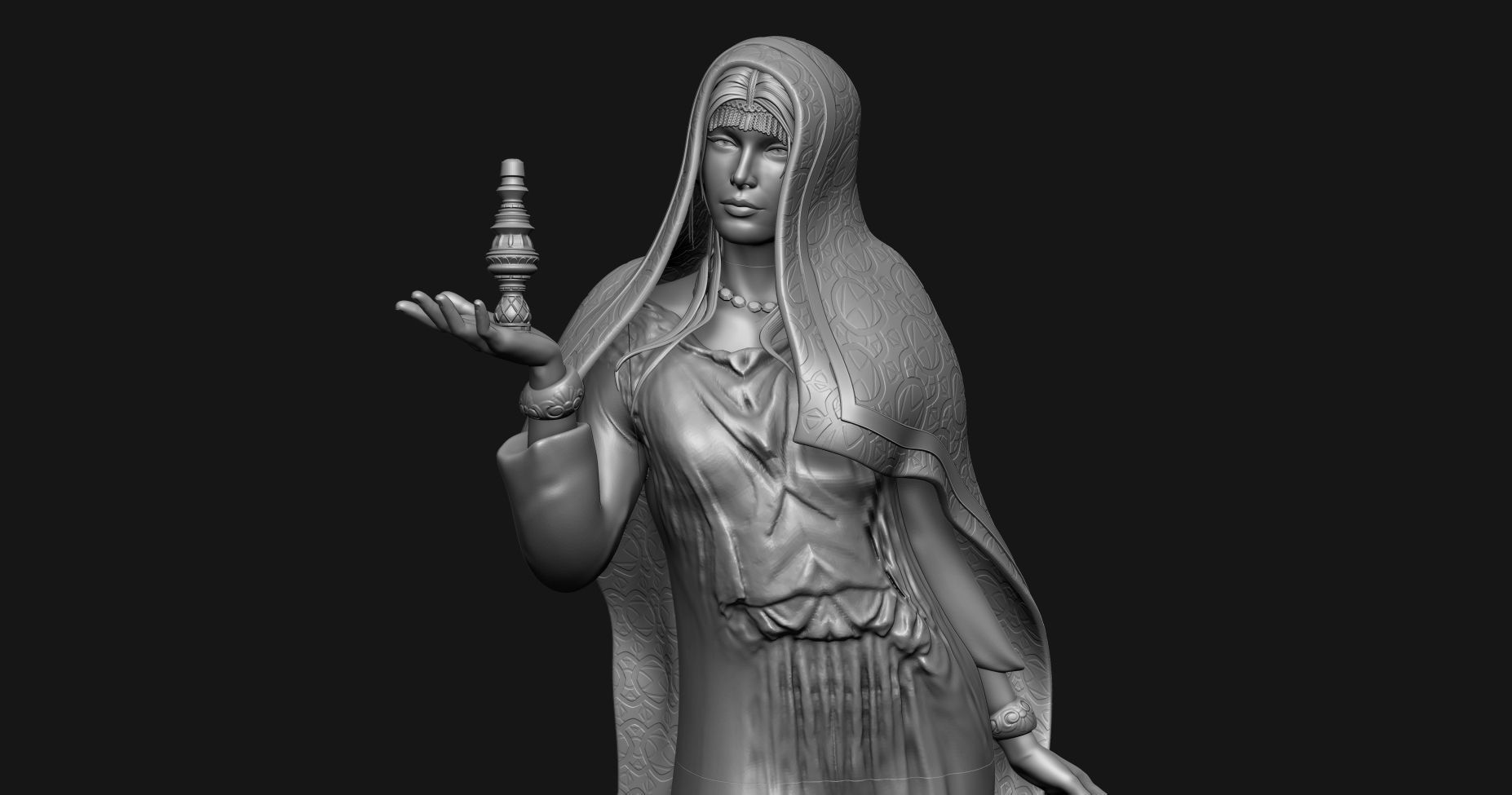 sarracen queen 3D print model_6