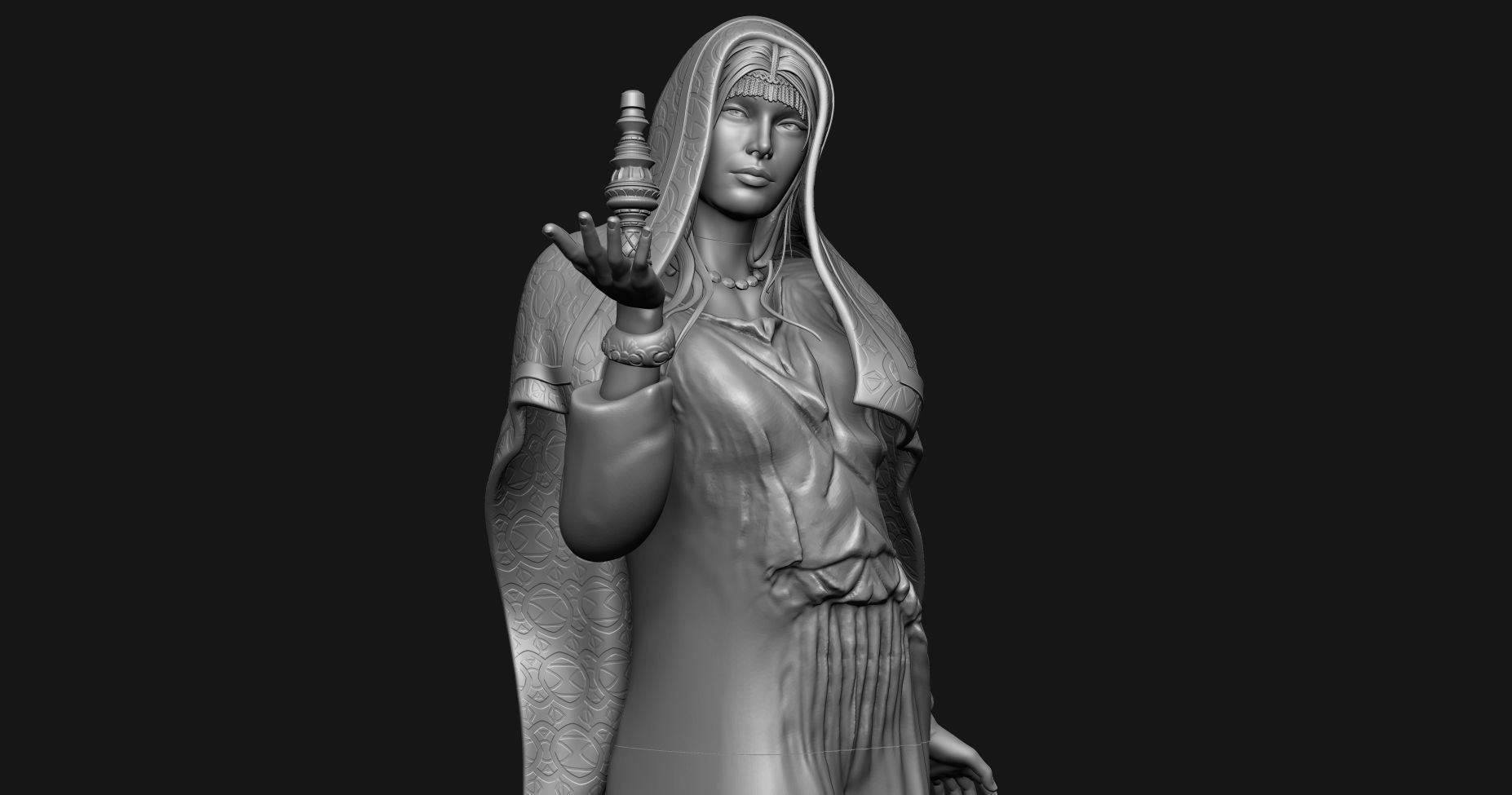 sarracen queen 3D print model_2