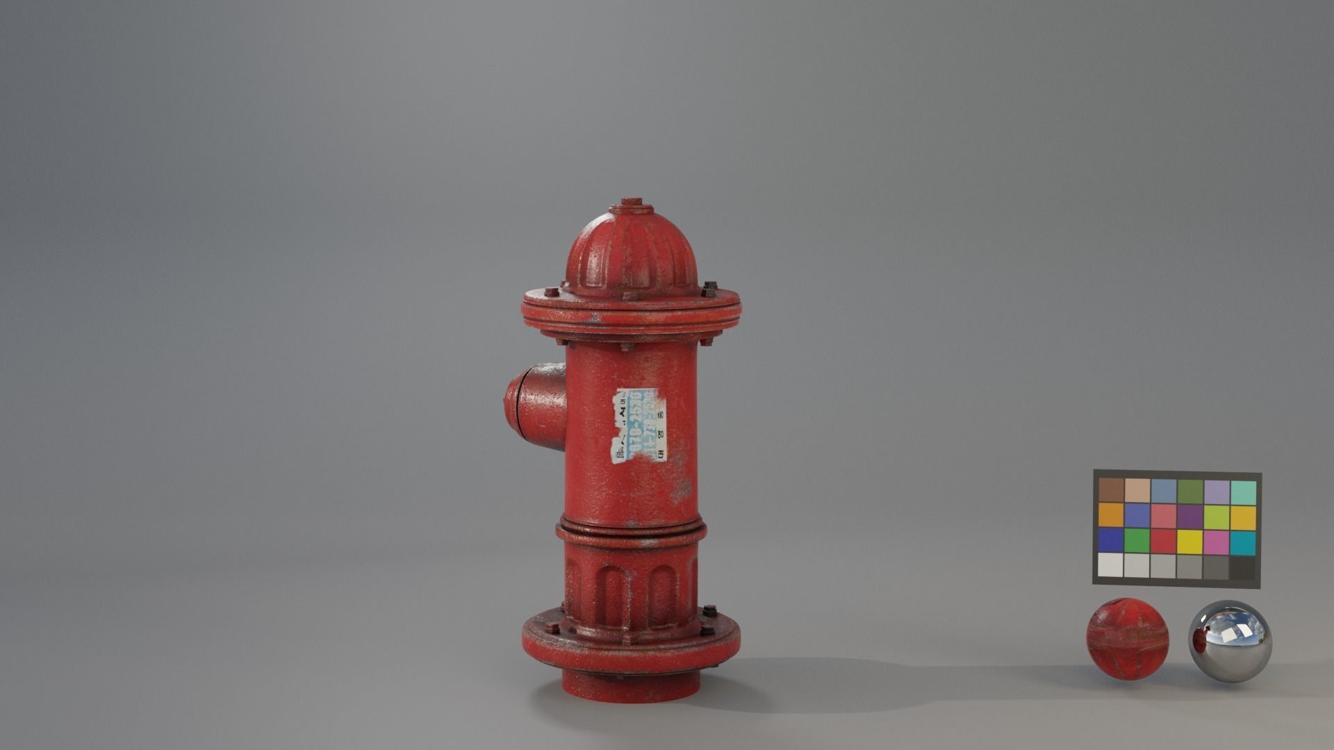 Hydrant Game Ready Low-poly 3D model_1