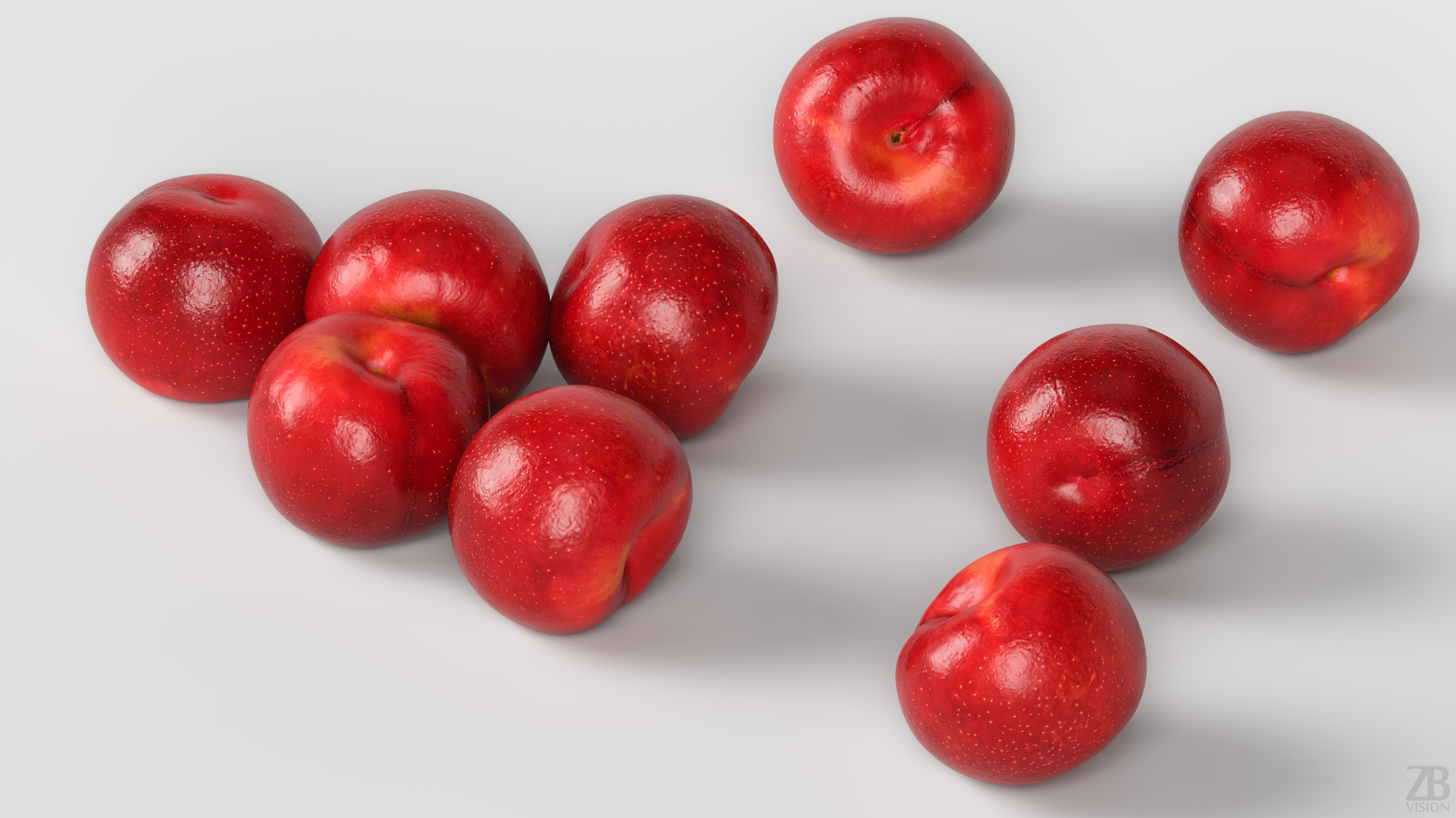 Plum  3D model_2